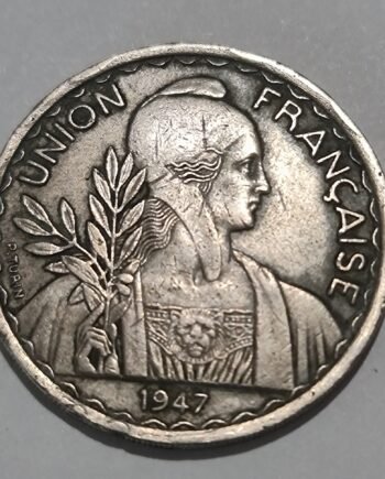 1947 1 Piastre Indochinoise coin designed by Pierre Turin | coinnazal.com