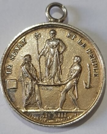 Napoleon Bonaparte Medal – AN XIII (1804–1805), Silvered Bronze