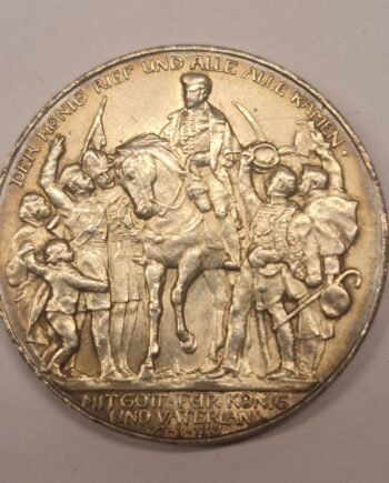 1913 Prussia 3 Mark Commemorative | coinnazal.com