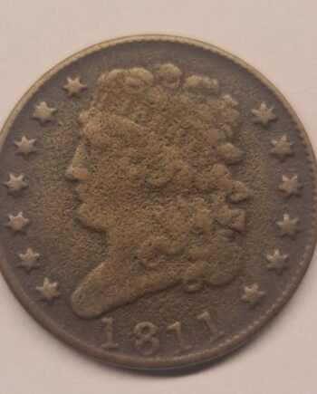 1811 U.S. 1/2 Cent copper coin Philadelphia Mint | coinnazal.com