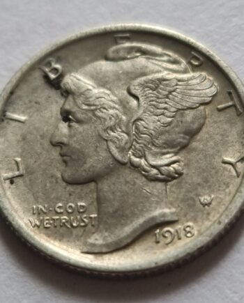 obverse 1, 1918 Mercury Dime XF – Full Bands (FB) – 90% Silver – No Mint Mark | coinnazal.com