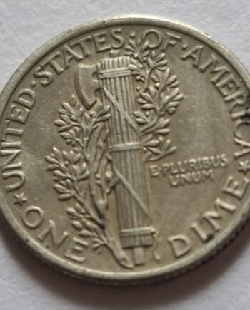 USA 1918 Mercury Dime XF – Full Bands (FB)