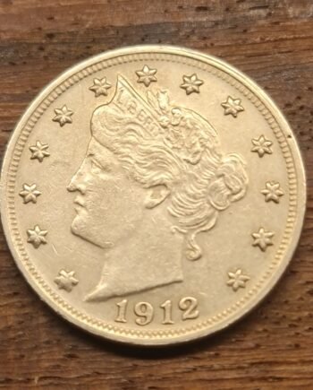 USA 5 Cents – Liberty Head “V” Nickel 1912-S XF+ – Key Date