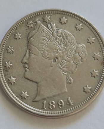1894 Liberty Head V Nickel XF – Rare Date | coinnazal.com | Obverse