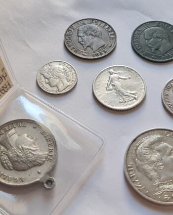French Coin Collection Lot with Vintage Medal – 1853–1984